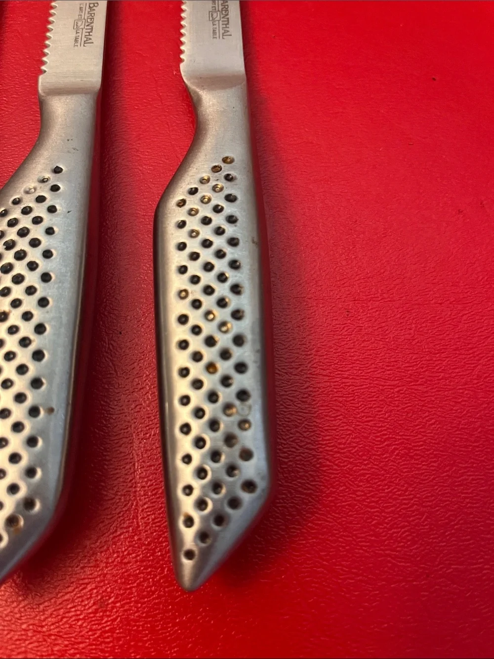 Barenthal Steak Knives Set of 6 Silver Serrated Blad